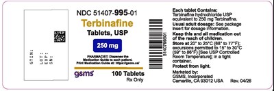 51407-995-01ol (Terbinafine 250mg 100ct)